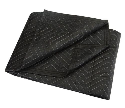 40&#034; x 72&#034; MOVERs BLANKET BLACK poly cotton PaDDed Quilted furniture moving Pad