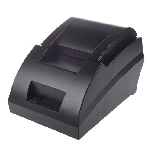 W6 Black USB Port 58mm Thermal Receipt Pirnter POS Low Noise Mini Printer