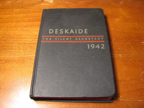 1942 Deskaide The Silent Secretary Calendar Daily Planner