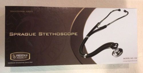 Sprague Stethoscope Model No. 122. Black Traditional Series. Prestige Medical