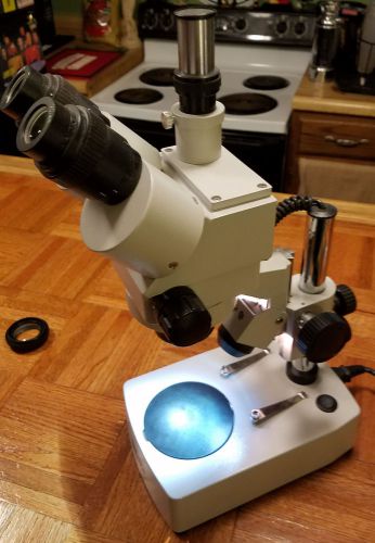 OMAX 3.5X-90X Trinocular Zoom Stereo Microscope with Dual Light base V434D
