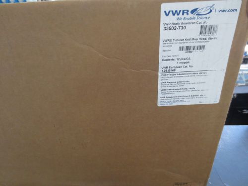 VWR 33502-730 Cleanroom Tubular Knit Mop Heads Sterile box of 12
