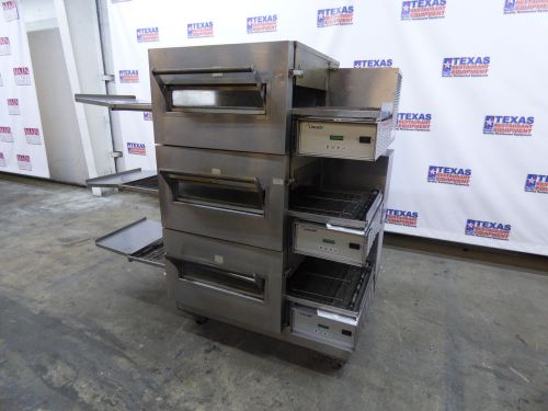 Lincoln Impinger Electric Triple Stack Conveyor Pizza Oven, Model 1132 Year 2010