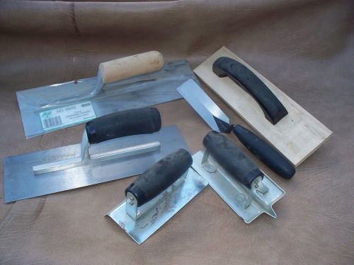 CEMENT TROWEL, FINISHERS,   MORE  6-PIECE