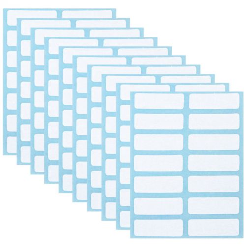 168PCS 13 x 38mm White Price Sticker Self Adhesive Labels Blank Name Number Tags