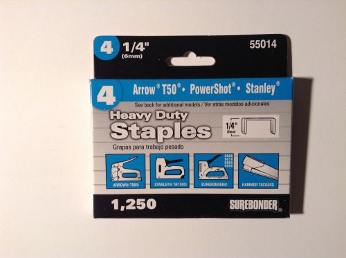 Surebonder 55014 1/4&#034; Heavy Duty Staples (1250 Staples)