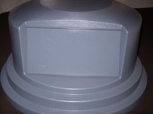 Rubbermaid brute dome top trash can lid 2657-88 fg265788 55 gal gray spring door for sale