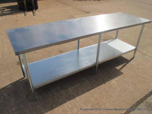 New stainless steel work prep table 96&#034; x 30&#034; , nsf for sale