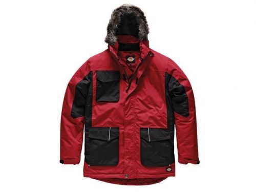 Dickies - Two Tone Parka Jacket Red/Black - M (40-42in)