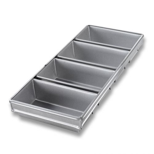 (6) new  chicago metallic 44245 bread pan, 4-strap, 8-1/2x4-1/2x2-3/4 inch for sale