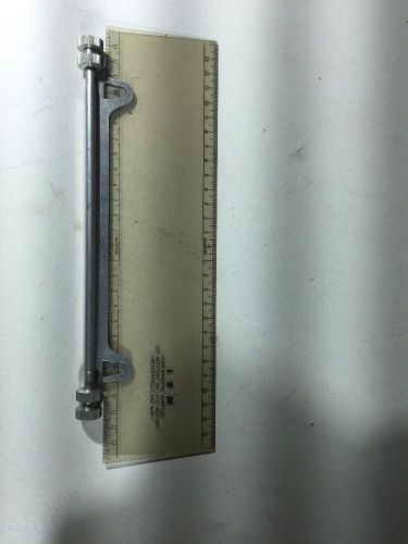 LBM PARALLEL RULER #64 STEEL ROLLER X-RAY CHRIOPRACTIC.