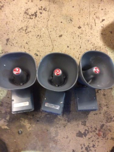 Lot Of 3 Federal Signal 300GC Select Tone Paging Horn