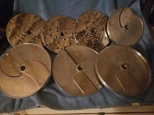 Lot of 7 Robot Coupe Food Processor Discs for  CL50 Series