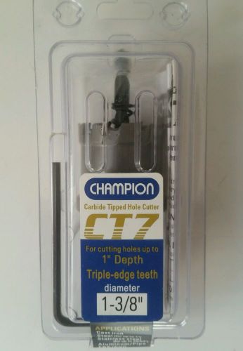 Champion 1_3/8&#034; Carbide tip hole cutter * Free shipping