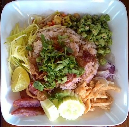 Thai Food Recipe Khao Kluk Gaphi Pork Rice Shrimp Paste Chilli Taste Delicious20