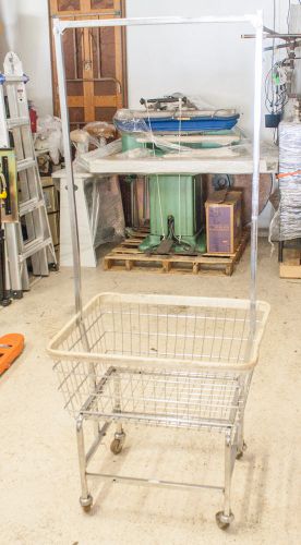 Laundry Cart with Rack