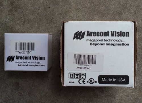 Arecont Vision Av2116DNv1 W/lens MPL33-12A IP Camera