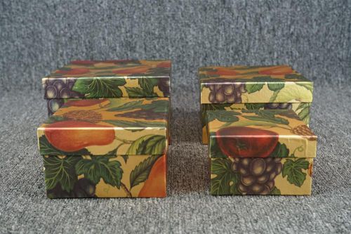 Vintage Lot Of 4 Gift Boxes That Fit Inside Each Other