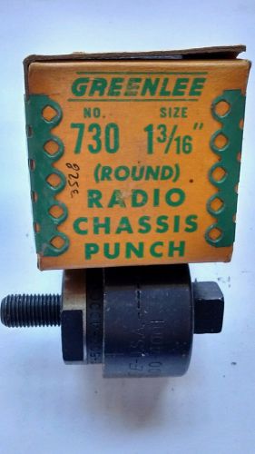 Greenlee 1 3/16&#034; Diameter  Radio Chassis Punch 730 #3528