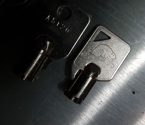 lot of 2 BEAVER Vending machine key A5120 5120 2 keys set