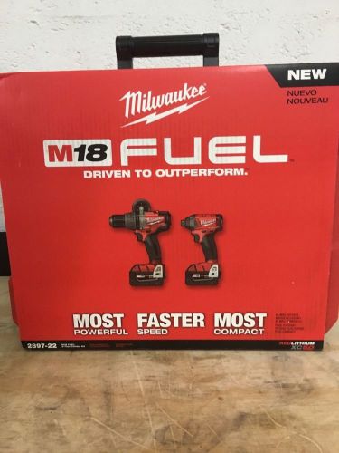 MILWAUKEE 2897-22 Brushless Hammer Drill &amp; Impact kit M18 BRAND NEW 