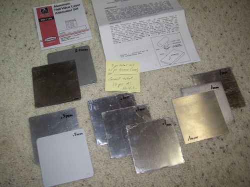 New rmi 115a gammex xray hvl aluminum filter kit fluke keithley radcal test tool for sale