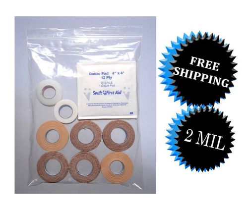 1000 2x8 clear reclosable pharmacy plastic 2 mil bags 2&#034;x8&#034; - overstock for sale