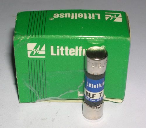 LITTELFUSE, 7A FAST ACTING FUSES , BLF 7, PARTIAL BOX OF 9