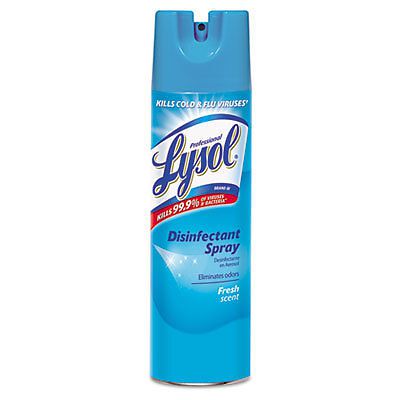 Lysol disinfectant spray, fresh scent, 19 oz aerosol, 12 cans/carton for sale