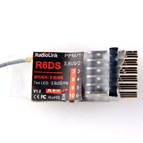 Crazepony Radiolink Smallest Receiver R6DS 6CH PPM PWM Output 3s Response for