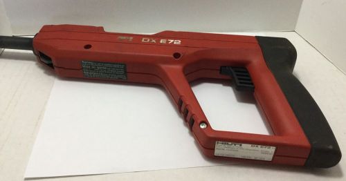 HILTI DX E72 POWDER ACTUATED TOOL With CASE and Extras