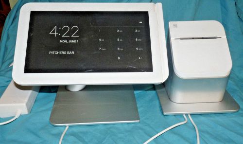 Clover C100 Retail POS Business Touch Screen and P100 Printer  System AS IS