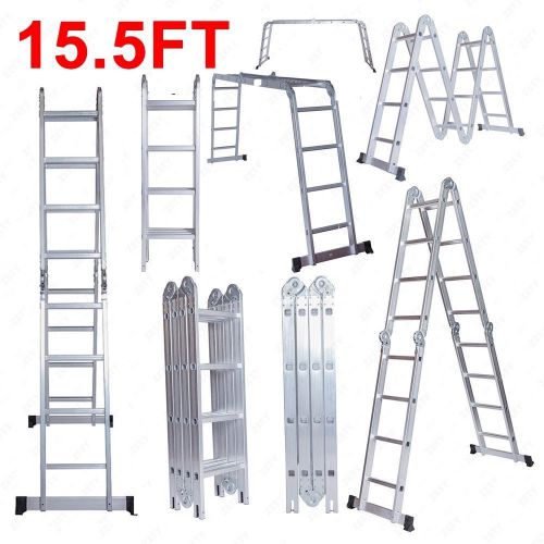 15,5 ft Multi PURPOSE ALUMINUM LADDER EXTENSION FOLDING