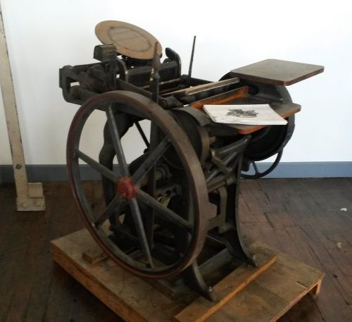 Chandler &amp; Price Printing Press 8 x 12 w/ 3 - 12 x 18 chase