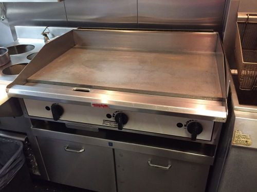 Counter top flat grill commercial 36&#034; for sale