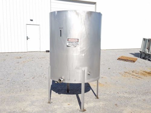 450 gallon s/s tank - hinged lid  2&#034; bottom drain - 11436-1 for sale