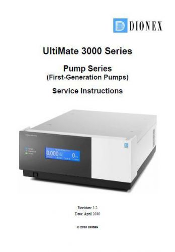 Dionex  UltiMate 3000 Pump Service Manual