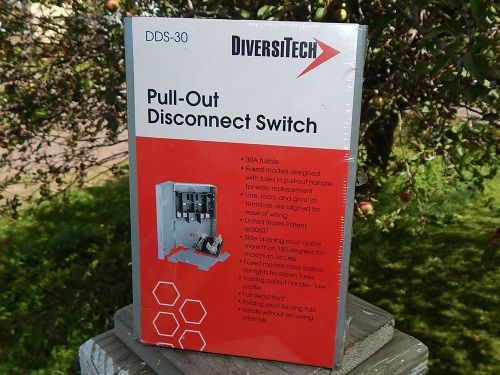 Diversitech DDS-30 30 Amp Fused Pull Out Disconnect Switch Metal Box Electrical