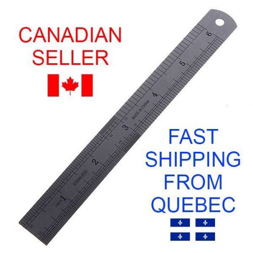 Stainless steel ruler 6&#034; inch 15 cm centimeter for sale