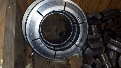 Big Collet Chuck with  7&#034; bore . Includes actuator, draw tube, many collet pads