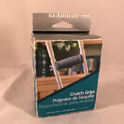Guardian Crutch Hand Grip 4&#034; x 2&#034; gray (NIB) 1 pair