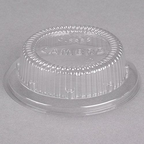 Cambro CLSRB5152 Disposable Lid, Fits Swirl Bowl #SRB5CW, Clear - 1000 / CS