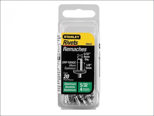 Stanley tools - 1-paa52 aluminium rivets short 4mm (20) for sale
