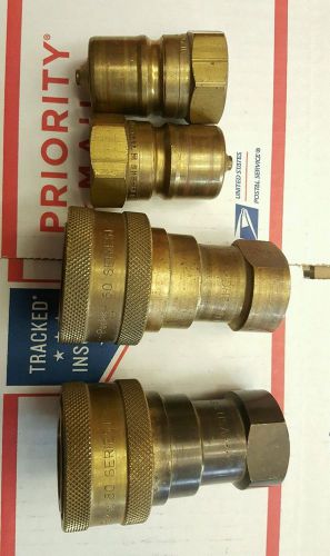Parker BH6-60 3/4&#034; quick connect coupling new lot of two