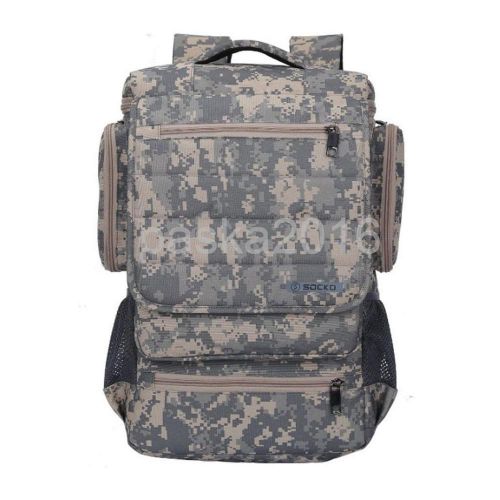 Multifunctional Unisex Luggage &amp; Travel Bags Laptop Backpack Grey