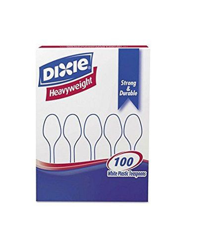 Dixie Heavyweight Plastic Spoons White 100 ct by Dixie 100 Count