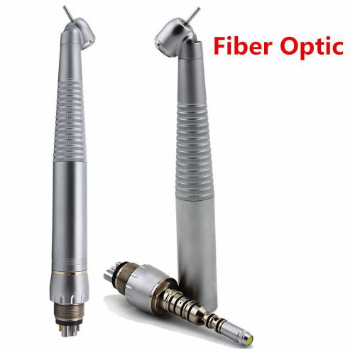 2* COXO Dental 45 Degree Surgical Fiber Optic Handpiece &amp; LED KAVO Coupler 6H XD