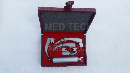 Macintosh Laryngoscope Set 4 Blades EMT ANESTHESIA INSTRUMENTS EMT Anesthesia