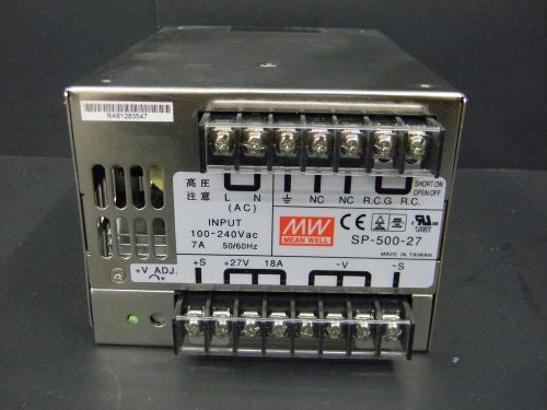 Mean well sp-500-27 ac/dc power supply from domino slide print station for sale
