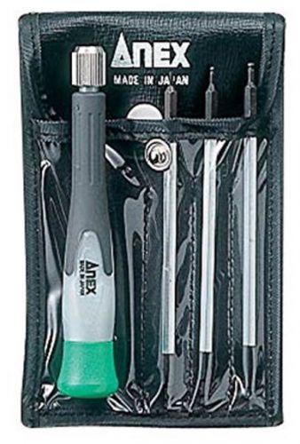 ANEX / INTERCHANGEABLE PRECISION SCREWDRIVER SET (HEX) / 3601 / MADE IN JAPAN